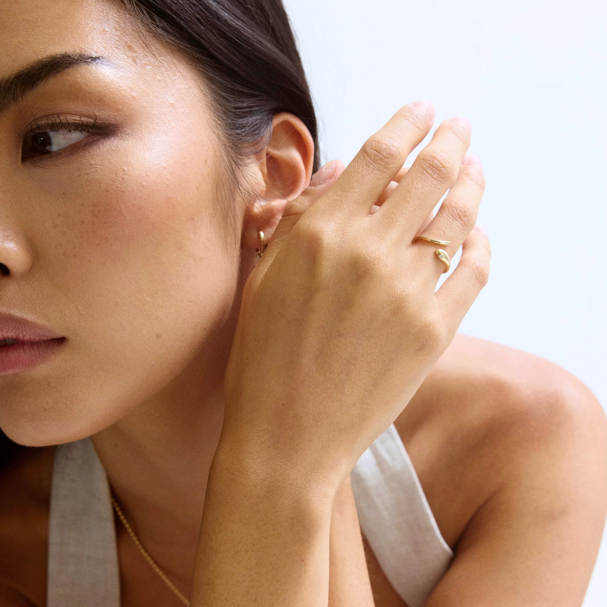 14k Diamond Snake Ring - Image 3