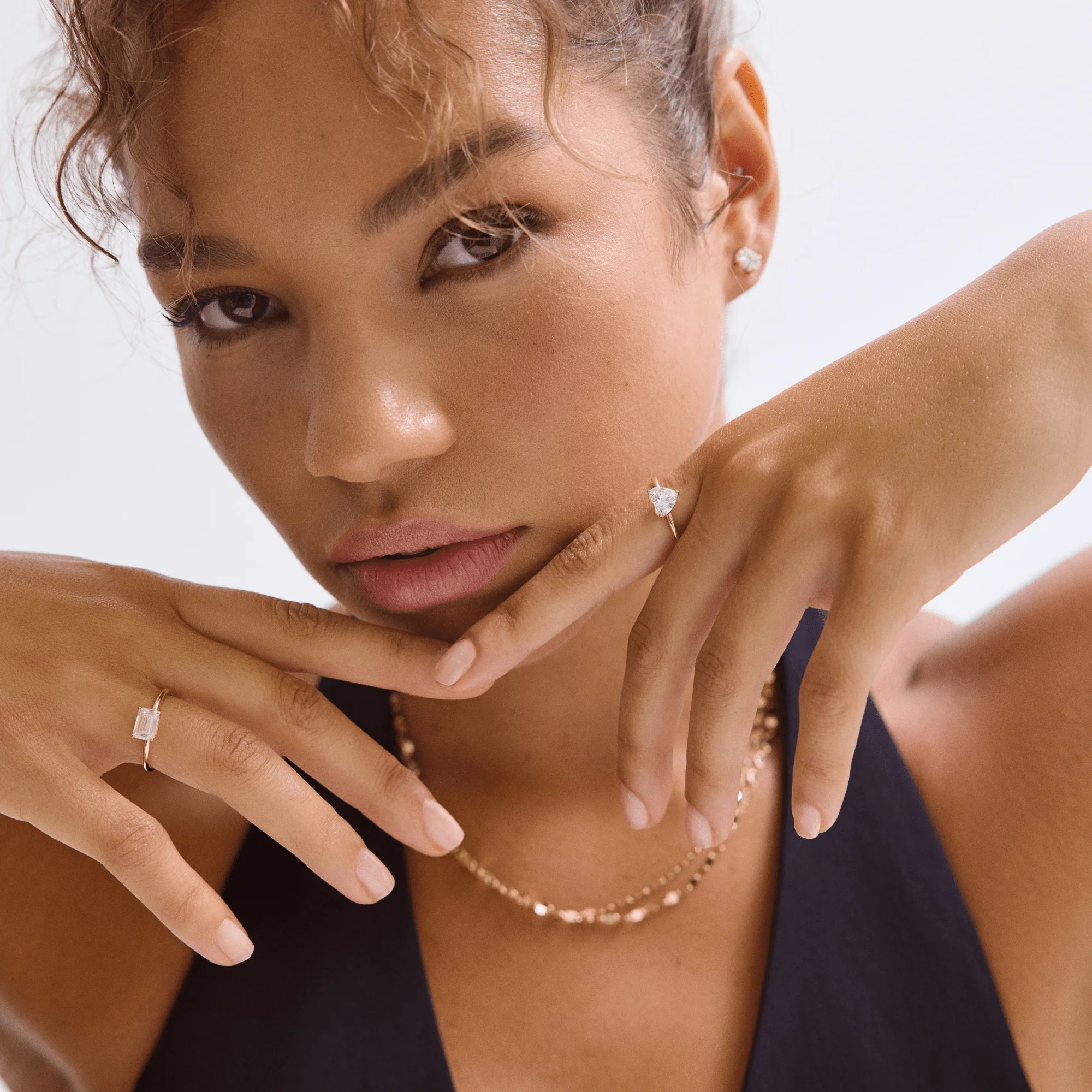 14K Gold Mirror Chain Link Necklace - Image 6