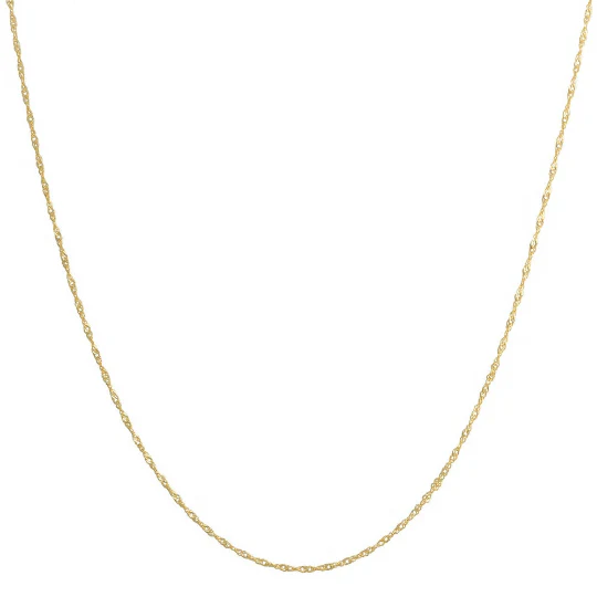 14k Singapore Chain Necklace - Image 3